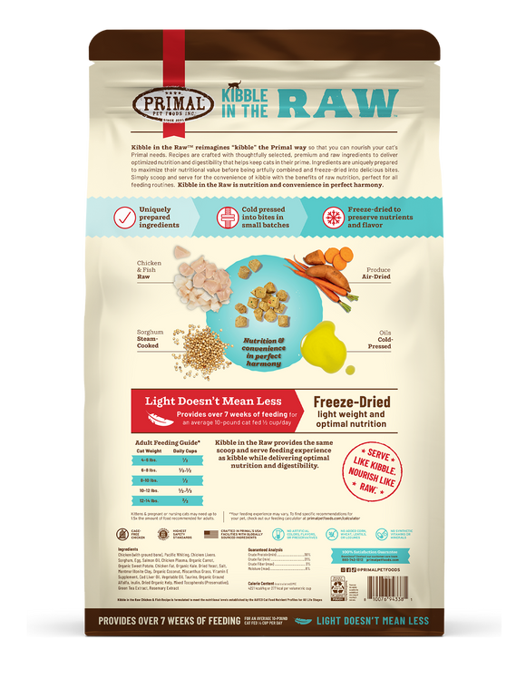 Primal Kibble in the Raw Chicken & Fish Recipe Cat Food