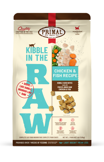 Primal Kibble in the Raw Chicken & Fish Recipe Cat Food