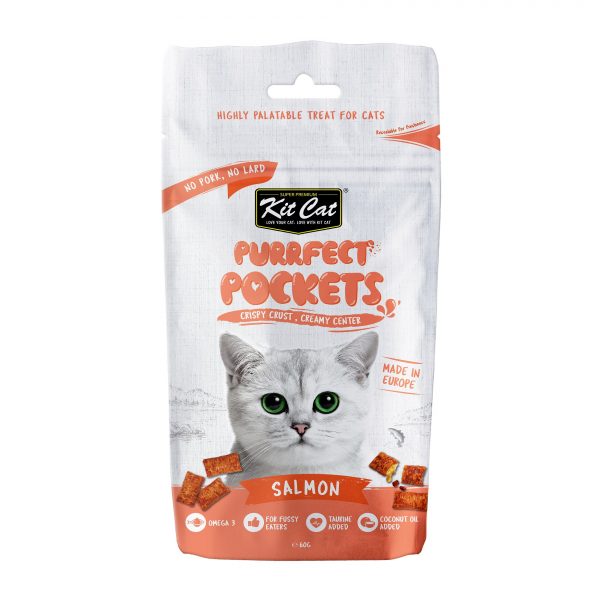 Kit Cat - Purrfect Pockets - Salmon (Cat Treat)