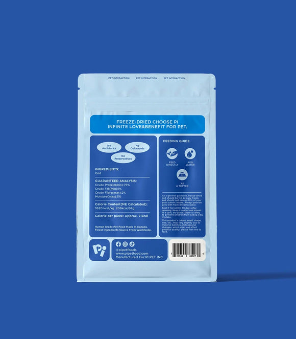 Pi - Freeze-Dried Cod Fillets (For Dogs & Cats)