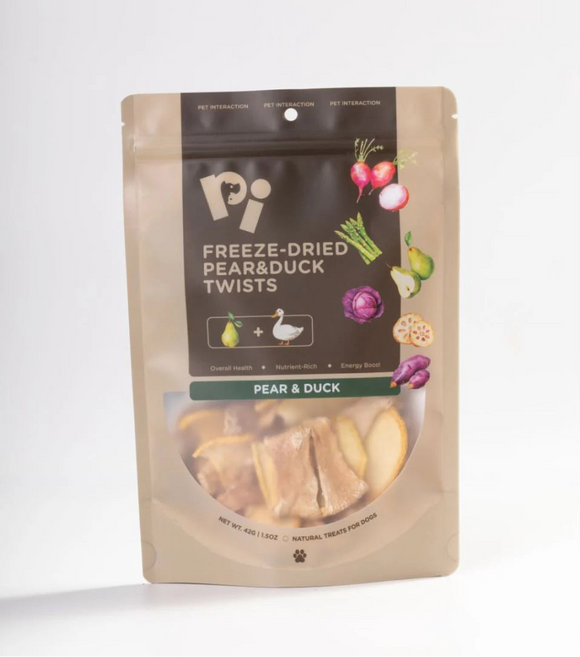 Pi - Freeze-Dried Meat Twists - Pears & Duck (For Dogs & Cats)
