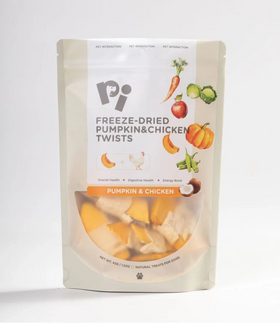 Pi - Freeze-Dried Meat Twists - Pumpkin & Chicken (For Dogs & Cats)
