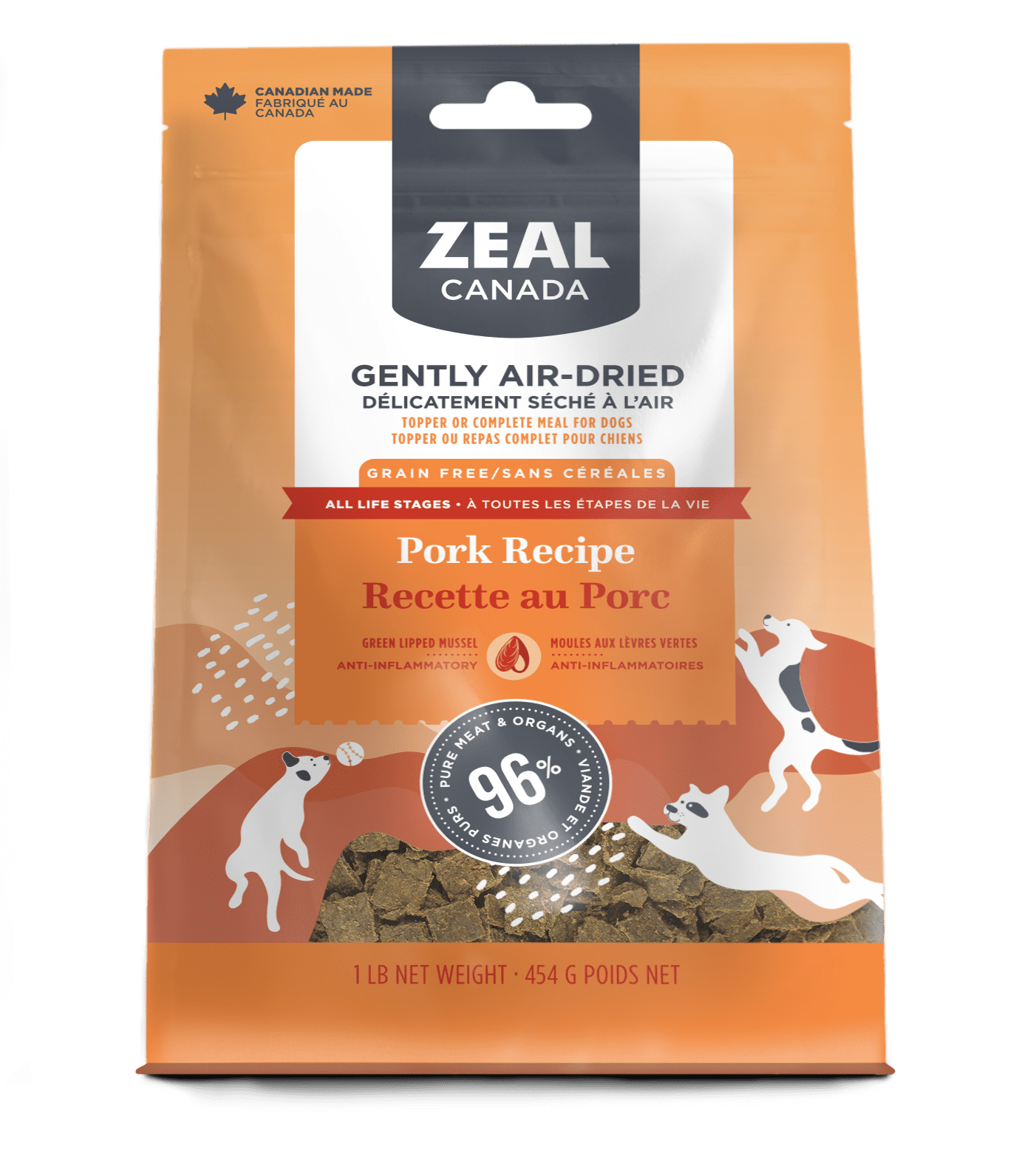 Zeal Canada -  Gently Air-Dried Pork (For Dogs)