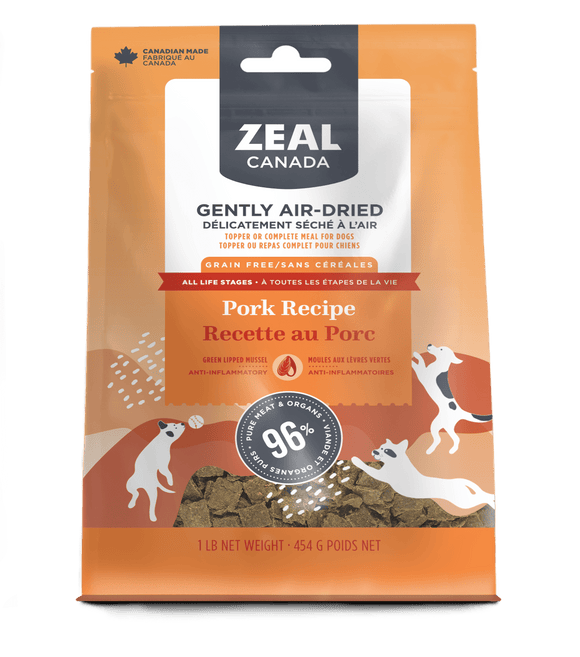 Zeal Canada -  Gently Air-Dried Pork (For Dogs)