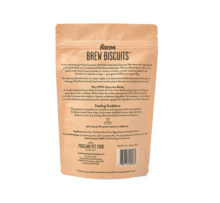 Portland Pet Food - Brew Biscuits with Bacon Dog Treats