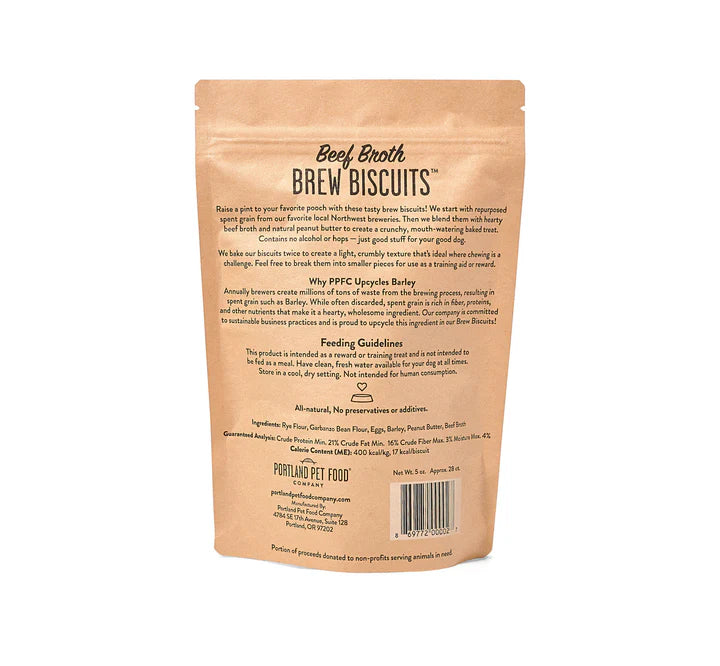 Portland Pet Food - Brew Biscuits with Beef Broth Dog Treats