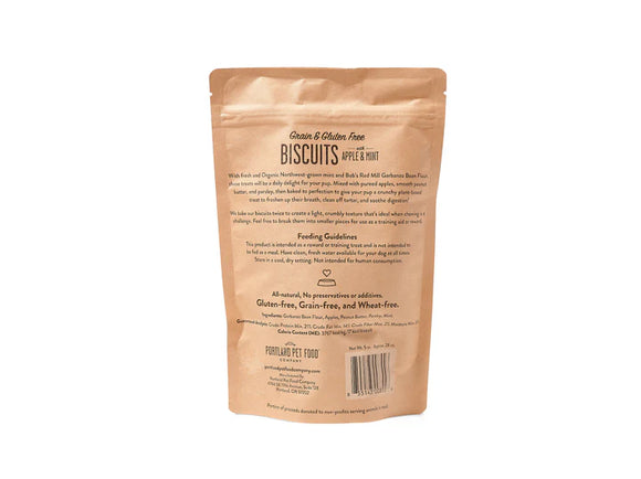Portland Pet Food - Grain & Gluten-Free Apple & Mint Biscuits Dog Treats