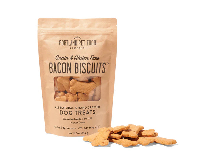 Portland Pet Food - Grain & Gluten-Free Bacon Biscuits Dog Treats