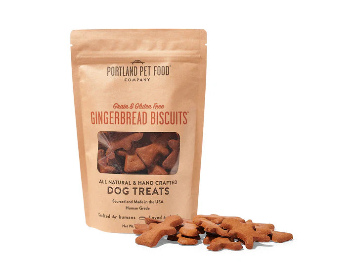 Portland Pet Food - Grain & Gluten-Free Gingerbread Biscuits Dog Treats