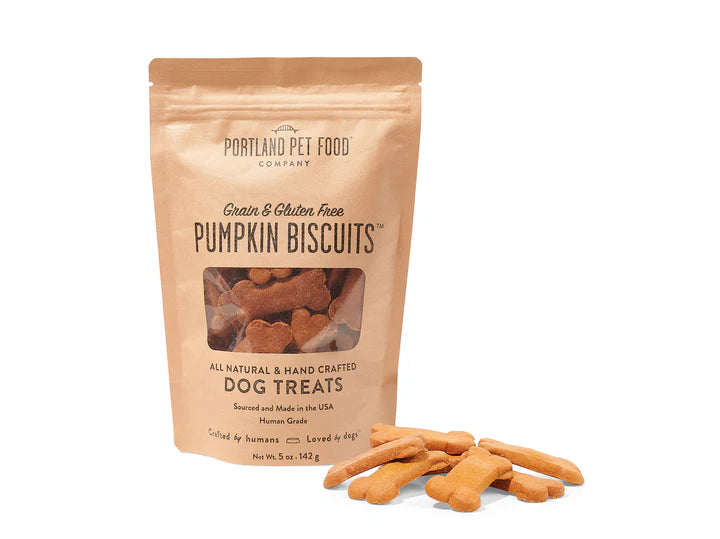 Portland Pet Food - Grain & Gluten-Free Pumpkin Biscuits Dog Treats