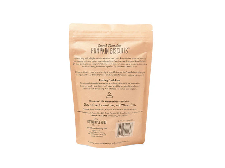 Portland Pet Food - Grain & Gluten-Free Pumpkin Biscuits Dog Treats