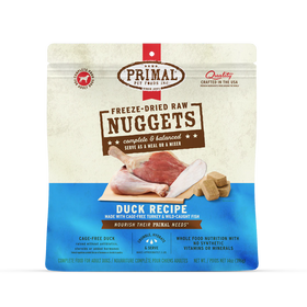 Primal - Nuggets - Freeze Dried Nuggets - Duck Formula (Dog Food)