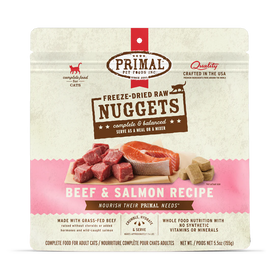 Primal - Nuggets - Freeze Dried Nuggets - Beef & Salmon Formula (Cat Food)