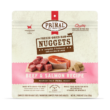 Primal - Nuggets - Freeze Dried Nuggets - Beef & Salmon Formula (Cat Food)