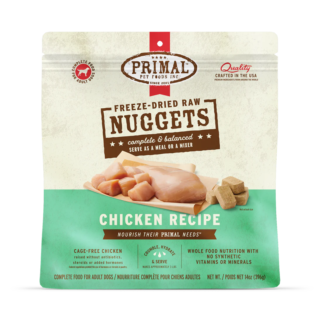 Primal - Nuggets - Freeze Dried Nuggets - Chicken Formula (Dog Food)