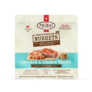 Primal - Nuggets - Freeze Dried Nuggets - Chicken & Salmon Formula (Cat Food)