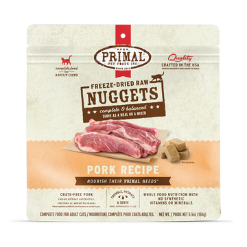 Primal - Nuggets - Freeze Dried Nuggets - Pork Formula (Cat Food)
