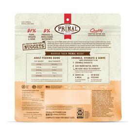 Primal - Nuggets - Freeze Dried Nuggets - Pork Formula (Cat Food)