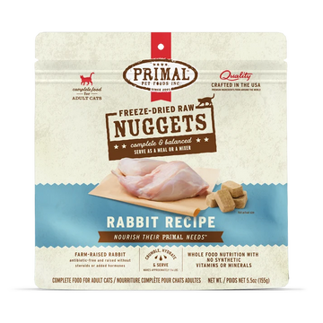 Primal - Nuggets - Freeze Dried Nuggets - Rabbit Formula (Cat Food)