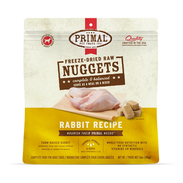 Primal - Nuggets - Freeze Dried Nuggets - Rabbit Formula (Dog Food)