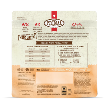Primal - Nuggets - Raw Pork (For Cats) - Frozen Product
