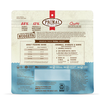 Primal - Nuggets - Raw Rabbit (For Cats) - Frozen Product