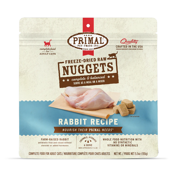 Primal - Nuggets - Raw Rabbit (For Cats) - Frozen Product