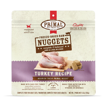 Primal - Nuggets - Raw Turkey (For Cats) - Frozen Product