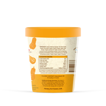 Primal - Awesome Squash Fresh Topper - Frozen Product (For Dog/Cat)