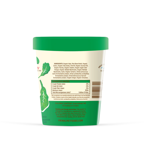Primal - Power Greens Fresh Topper - Frozen Product (Dog/Cat)