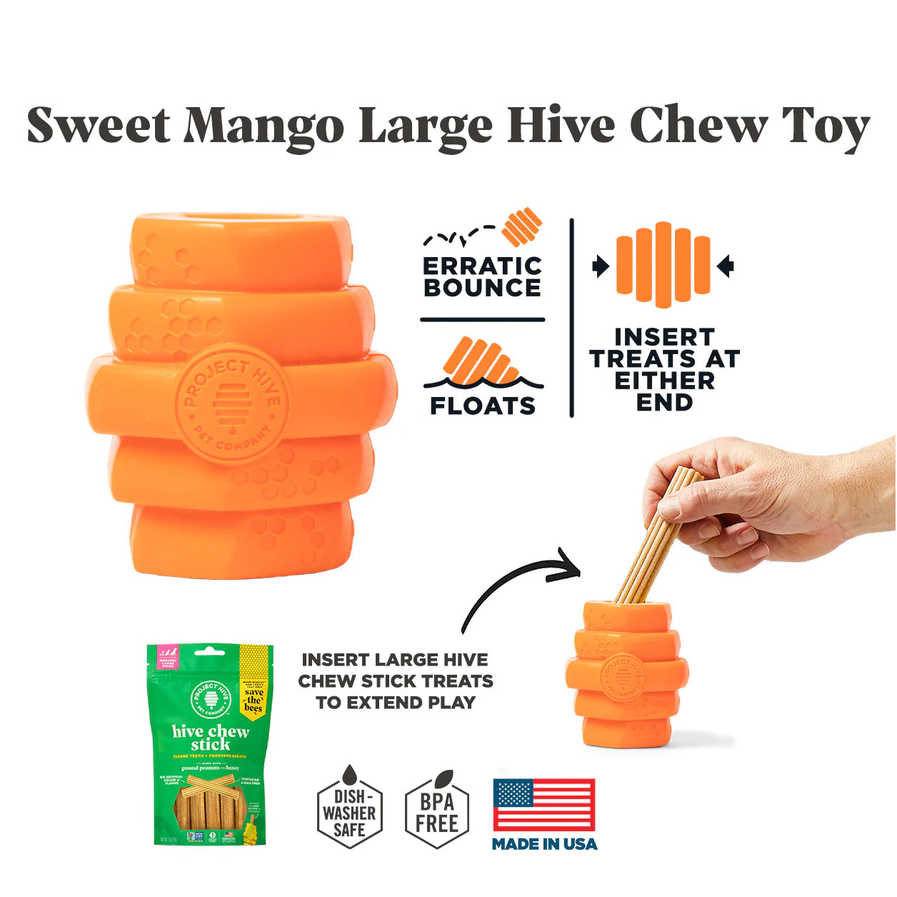 Project Hive - Hive Chew - Sweet Mango Scent (For Dogs)