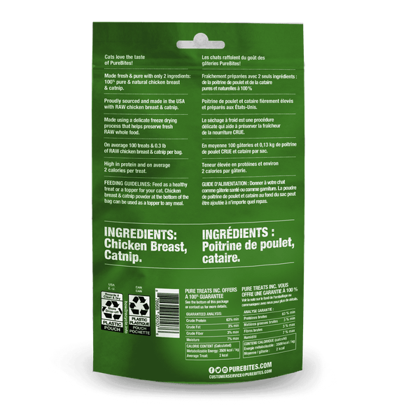 Purebites | Chicken & Catnip Freeze Dried Cat Treats