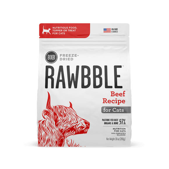 Bixbi Rawbble - Freeze Dried - Beef Recipe (For Cats)