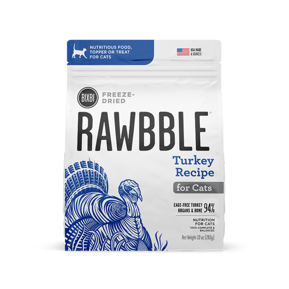 Bixbi Rawbble - Freeze Dried - Turkey Recipe (For Cats)