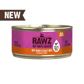 RAWZ - 96% Rabbit & Goat Milk (Wet Cat Food)