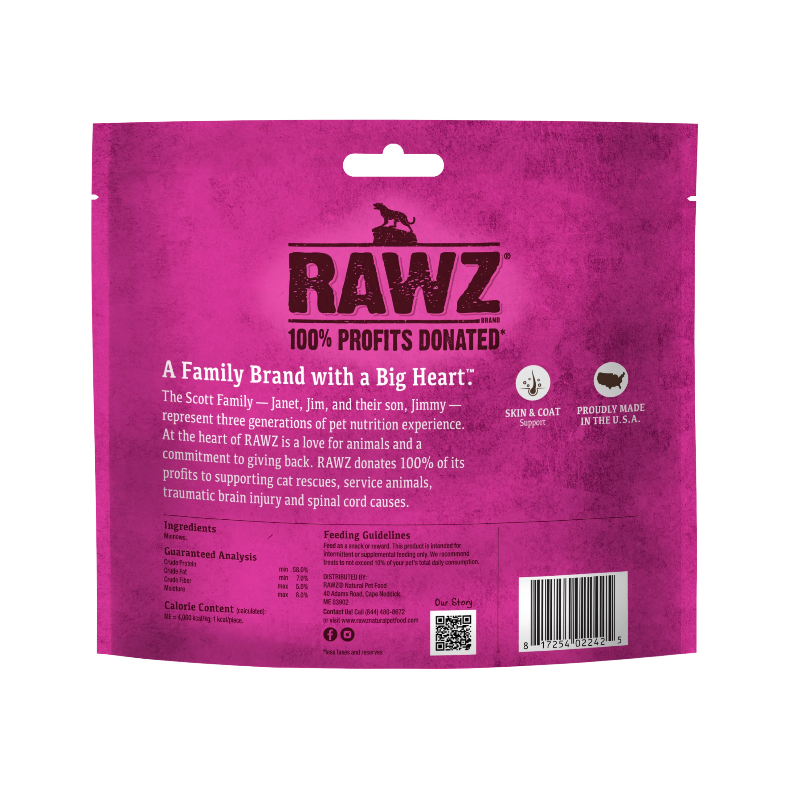 RAWZ - Raw Freeze Dried Minnows (Cat Treat)