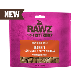 RAWZ - Raw Freeze Dried Rabbit & Goat Milk (Cat Treat)