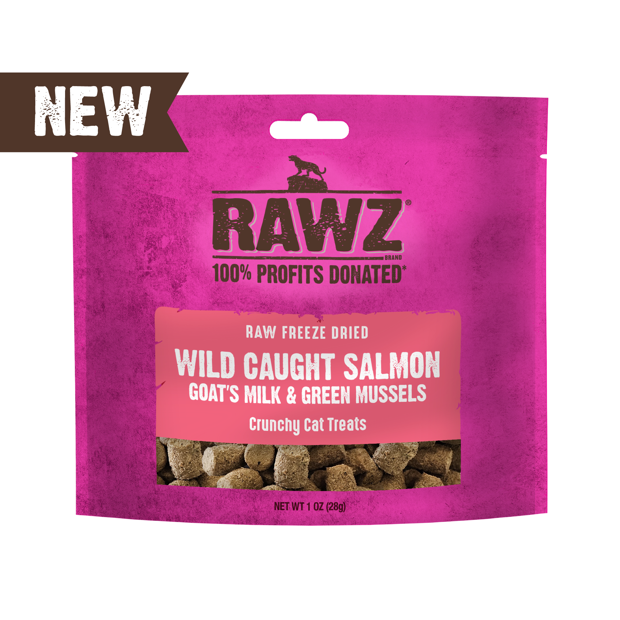 RAWZ - Raw Freeze Dried Salmon & Goat Milk (Cat Treat)