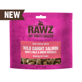 RAWZ - Raw Freeze Dried Salmon & Goat Milk (Cat Treat)
