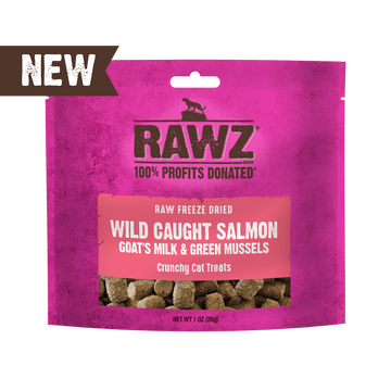 RAWZ - Raw Freeze Dried Salmon & Goat Milk (Cat Treat)