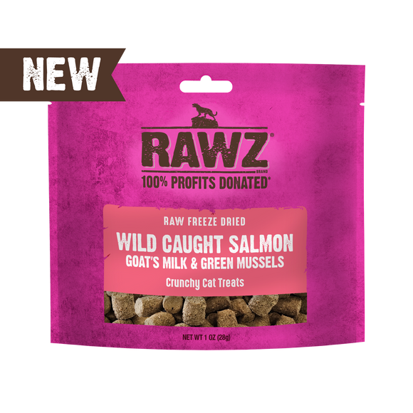 RAWZ - Raw Freeze Dried Salmon & Goat Milk (Cat Treat)