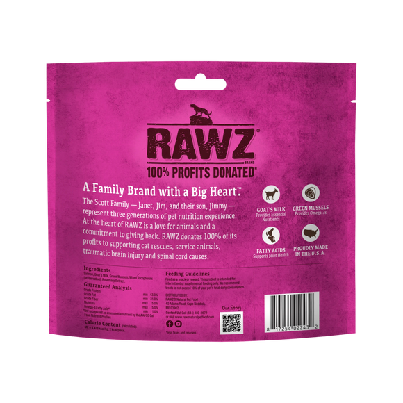 RAWZ - Raw Freeze Dried Salmon & Goat Milk (Cat Treat)