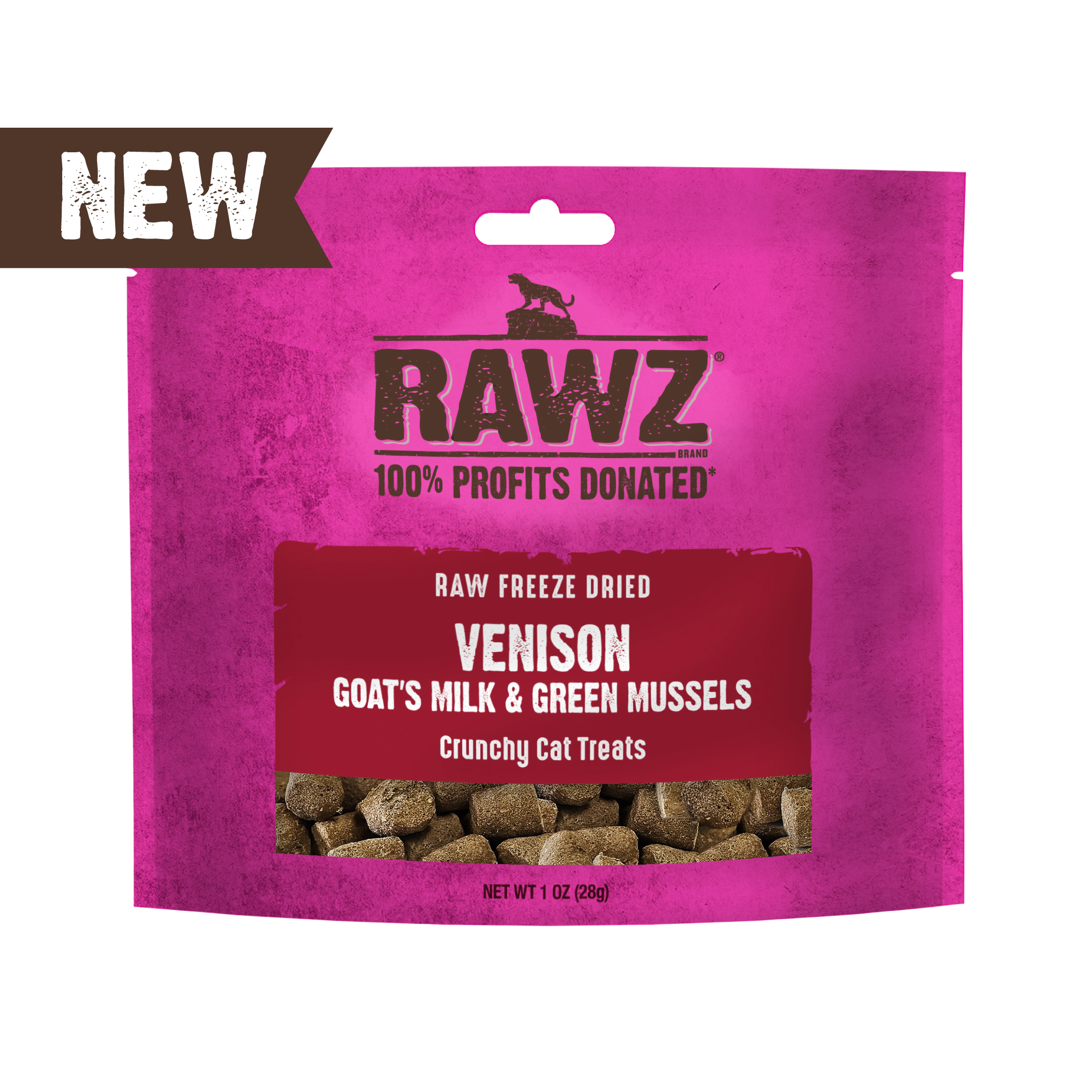 RAWZ - Raw Freeze Dried Venison & Goat Milk (Cat Treat)