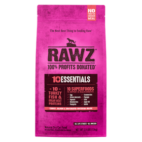 RAWZ 10+ Essentials Turkey, Salmon & Dehydrated Whitefish Recipe