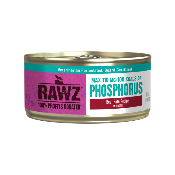 RAWZ Lower Phosphorus Beef Pâté can front