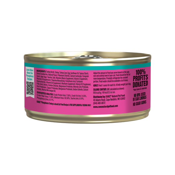 RAWZ Lower Phosphorus Turkey Pâté can back