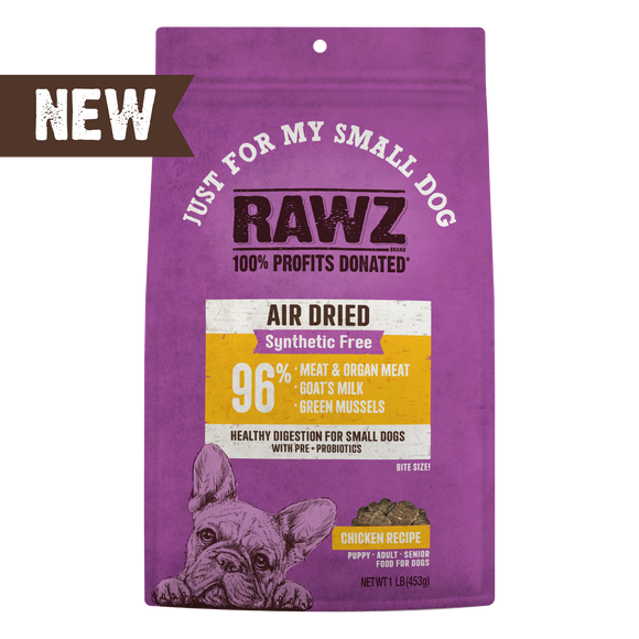 RAWZ Air Dried Just for My Small Dog Chicken Recipe bag front