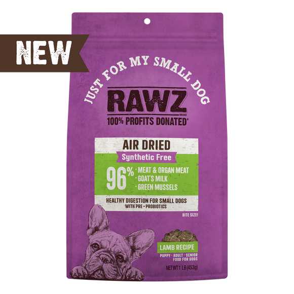 RAWZ Air Dried Just for My Small Dog Lamb Recipe bag front