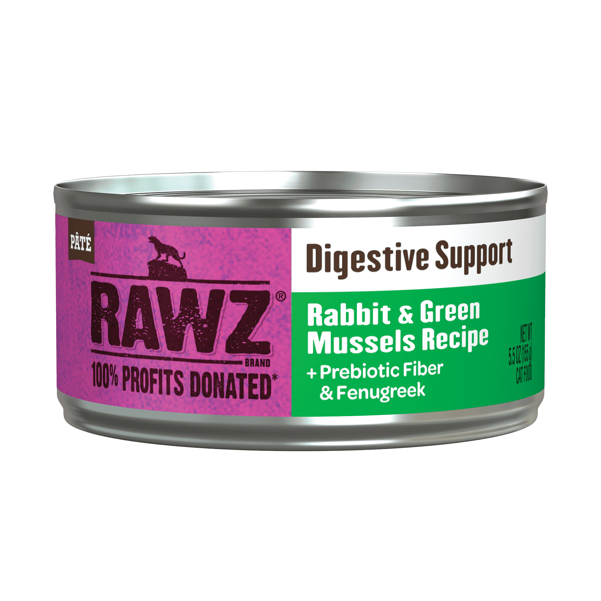 RAWZ - Digestive Support Rabbit & Green Mussels (Wet Cat Food)