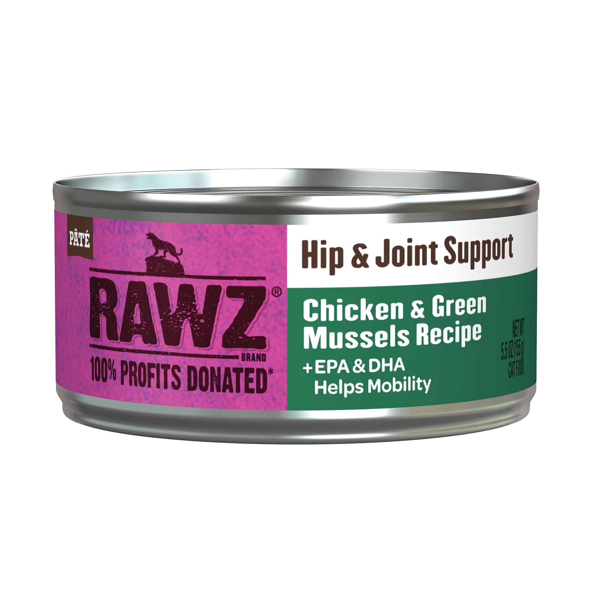 RAWZ - Hip & Joint Support Chicken & Green Mussels (Wet Cat Food)